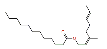 (Z)-3,7-Dimethyl-2,6-octadienyl dodecanoate